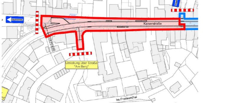 1. Bauabschnitt Kaiserstraße Landstuhl