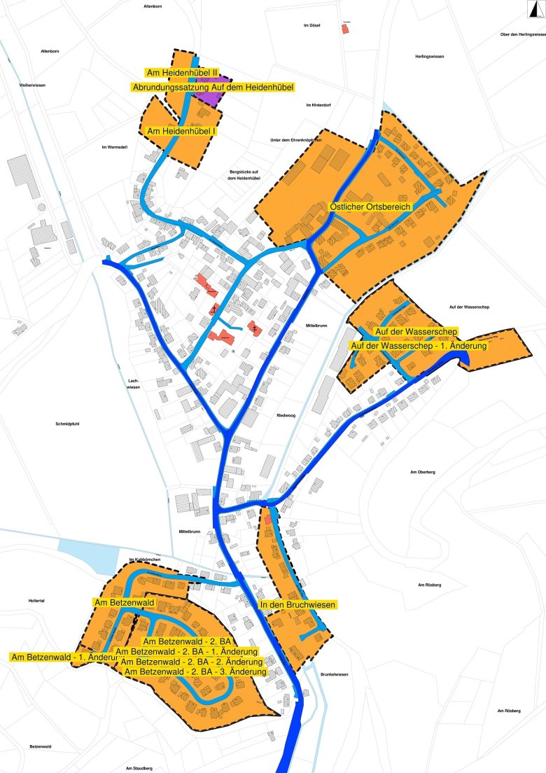 Übersichtsplan Mittelbrunn klein