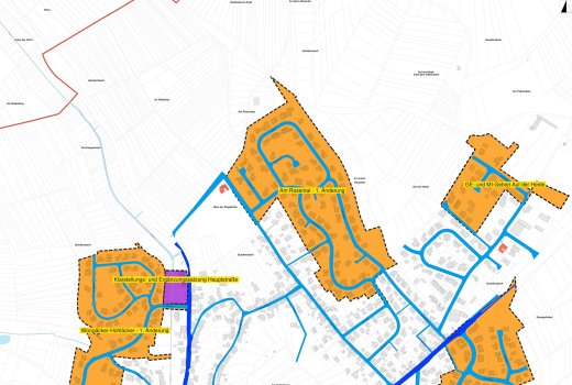 Bebauungspläne Queidersbach: obere Hälfte