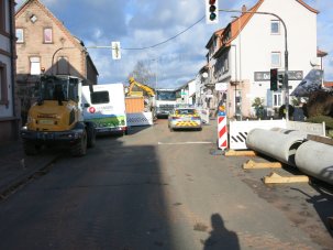 Stand Bauarbeiten Kaiserstraße