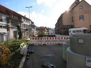 Stand Bauarbeiten Kaiserstraße