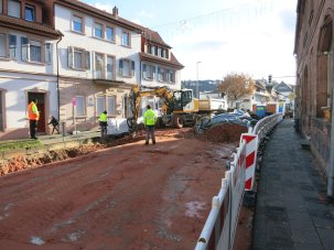 Stand Bauarbeiten Kaiserstraße