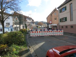 Stand Bauarbeiten Kaiserstraße