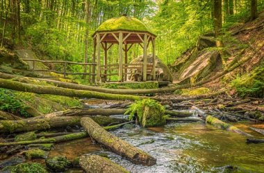 Pavillon in der Karlstalschlucht