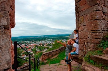 Familie auf Burg Nanstein